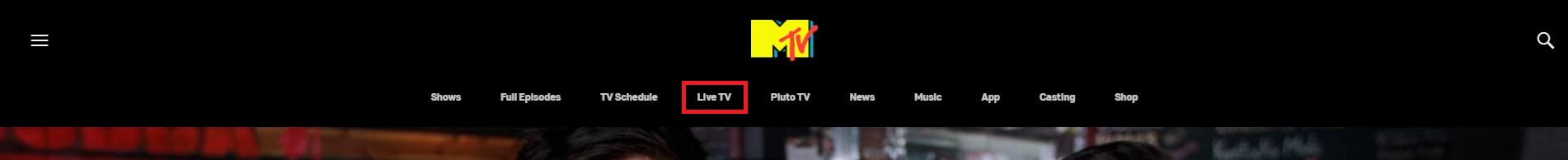 Live TV on MTV