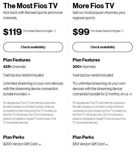Own on Fios Plan