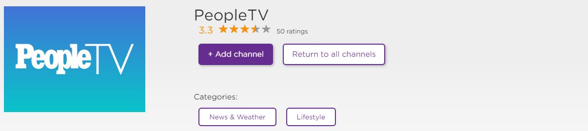 PEOPLE TV on Roku