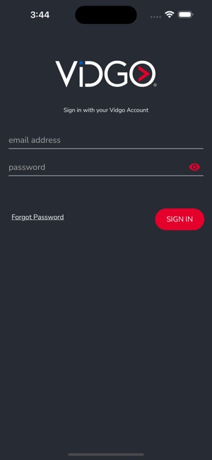 Sign in Vidgo on Roku