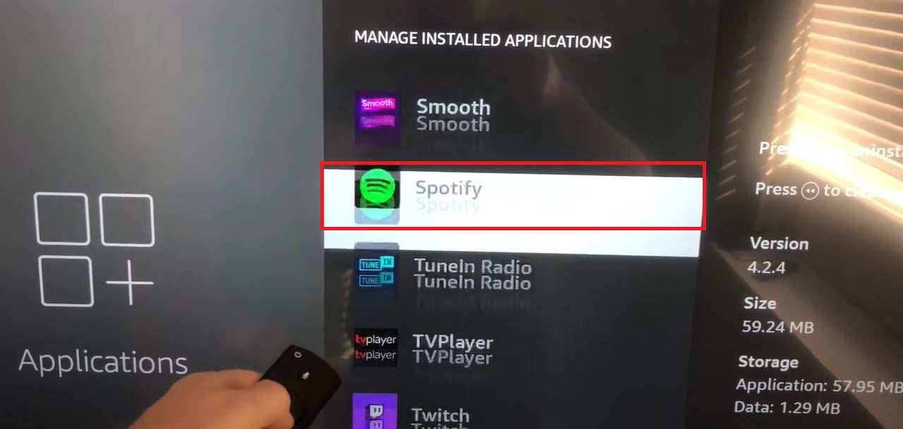 Spotify on Firestick