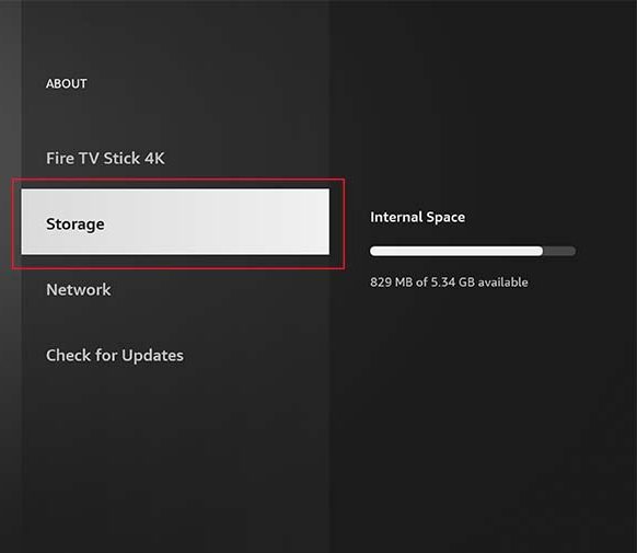 Storage on Firestick