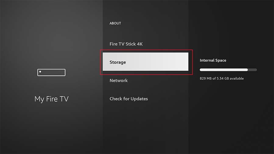 Storage on Firestick