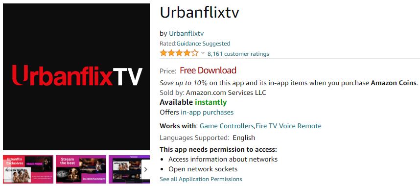 UrbanflixTV on FireStick