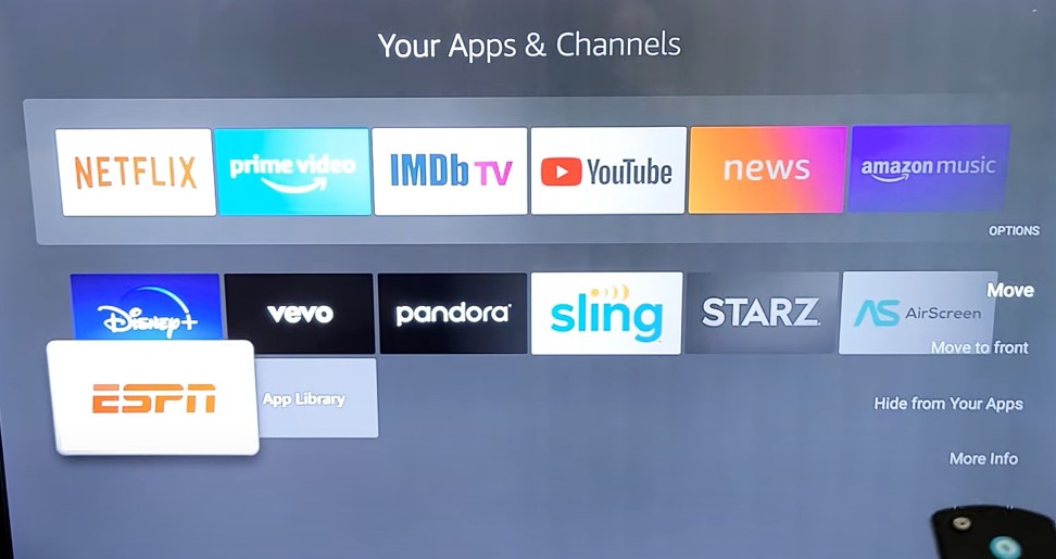 select the Move Option