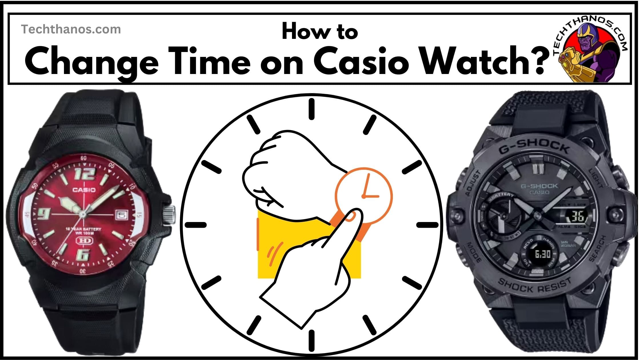 How to Change Time on Casio Watch?