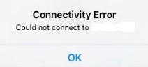 error connectivity issues