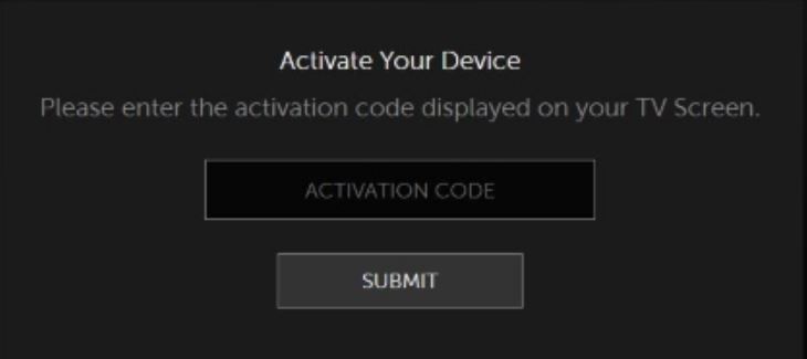 Activation code on Starz