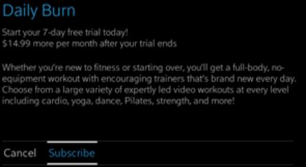 Cox subscription option