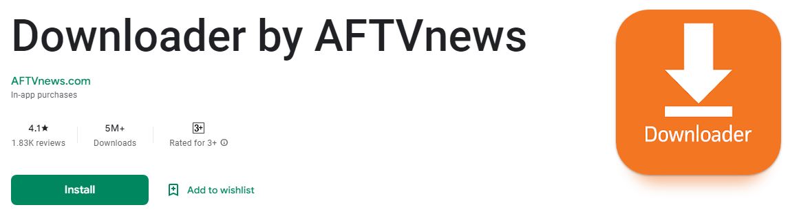 Downlaoder App from Android TV