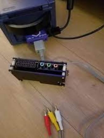 connect cable to Gamecube