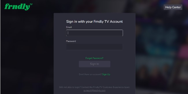 frndly tv sign in