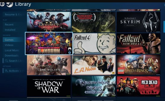 steam Game on google TV