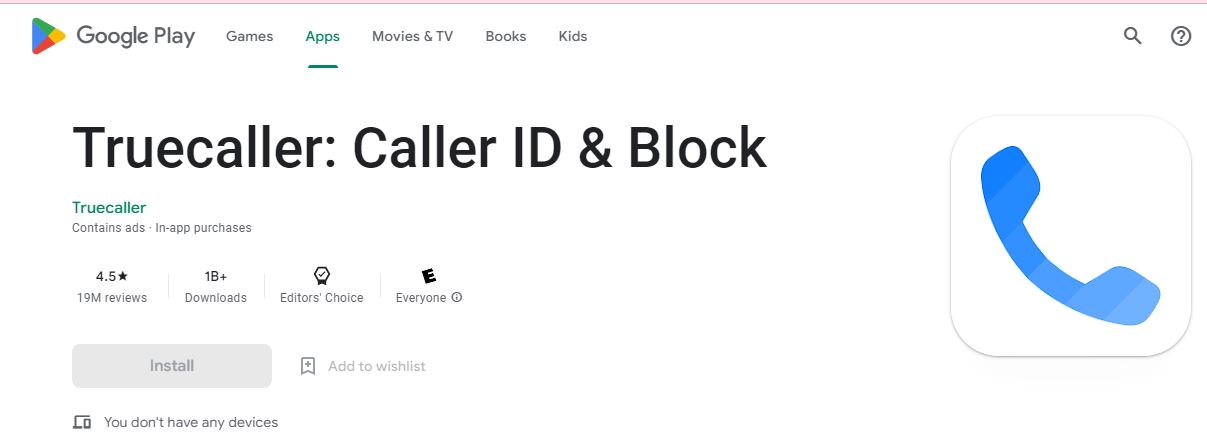 truecaller on Google Play Store
