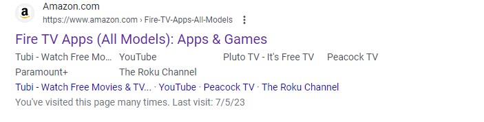 Amazon App store for Firestick