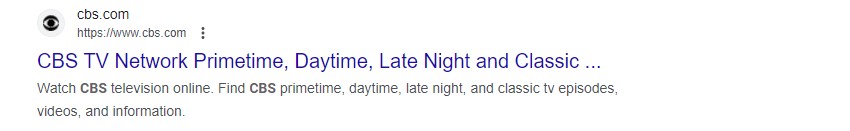 CBS website