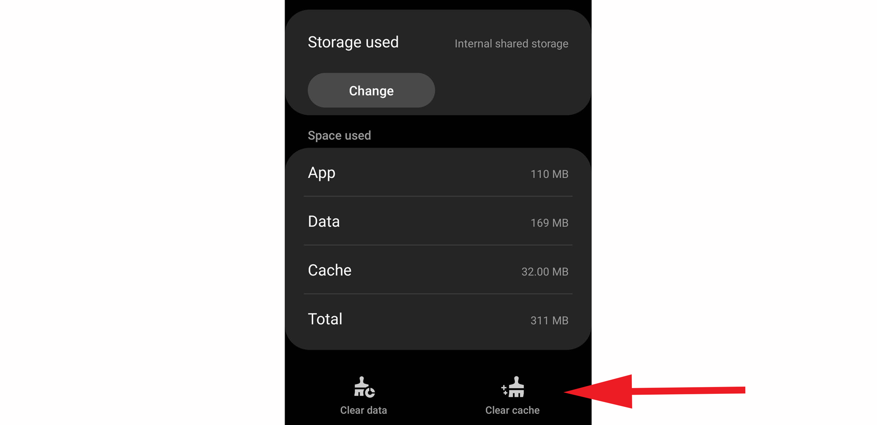 Clear Cache on Android