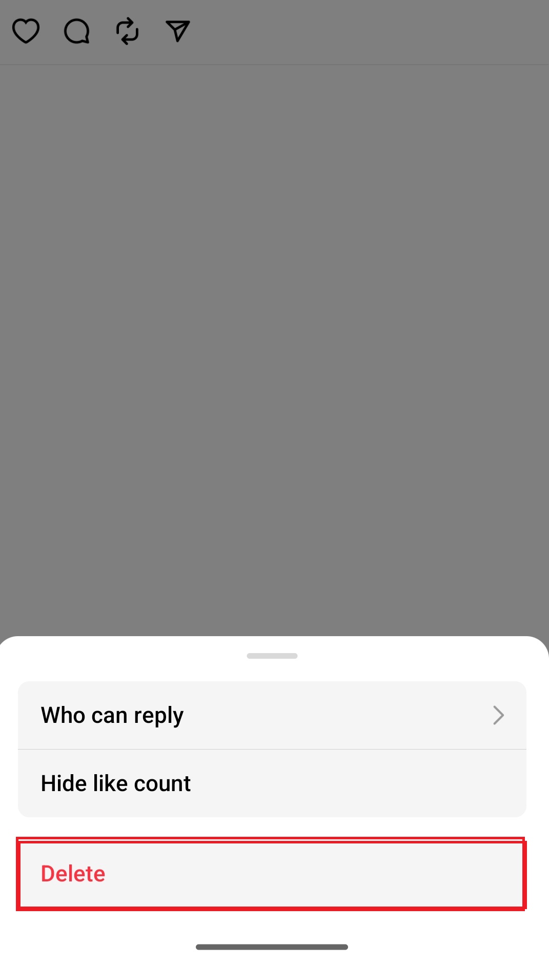 Delete Instagram Threads