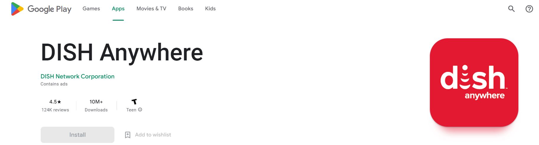 Dish TV App on Google Play Store