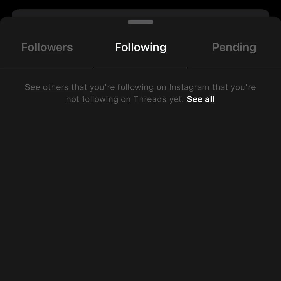 Followers on Instagram Threads