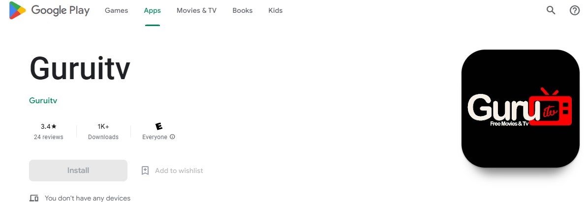 Guru IPTV on Google Play Store