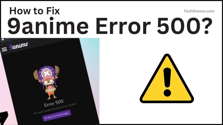 How to Fix 9anime Error 500?