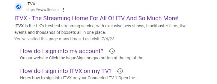 ITVX site