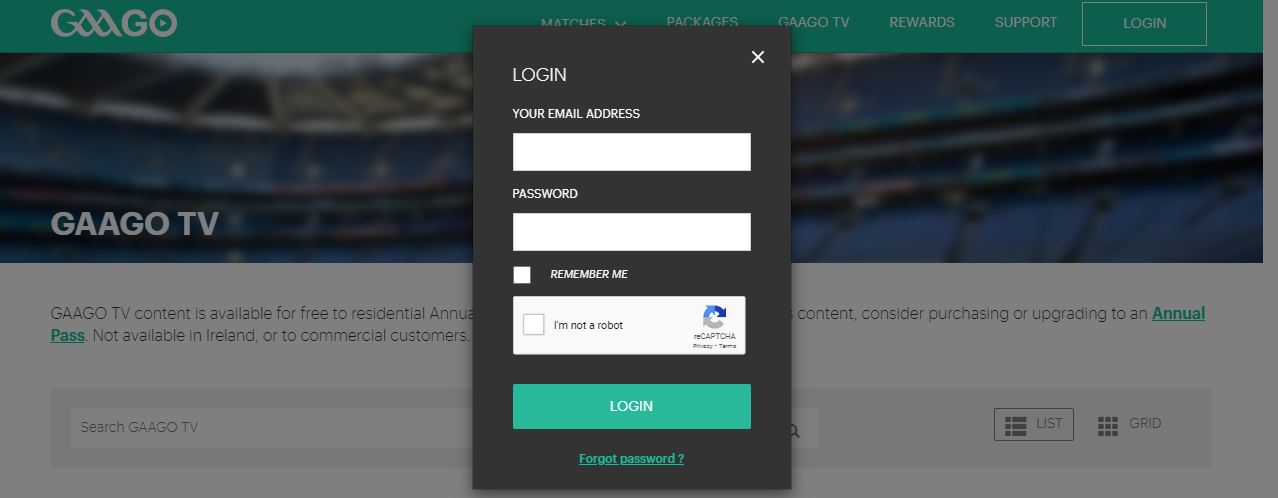Login with GaaGo