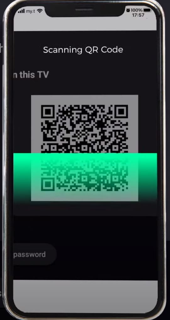 Scan Showmax QR Code on Smartphpne
