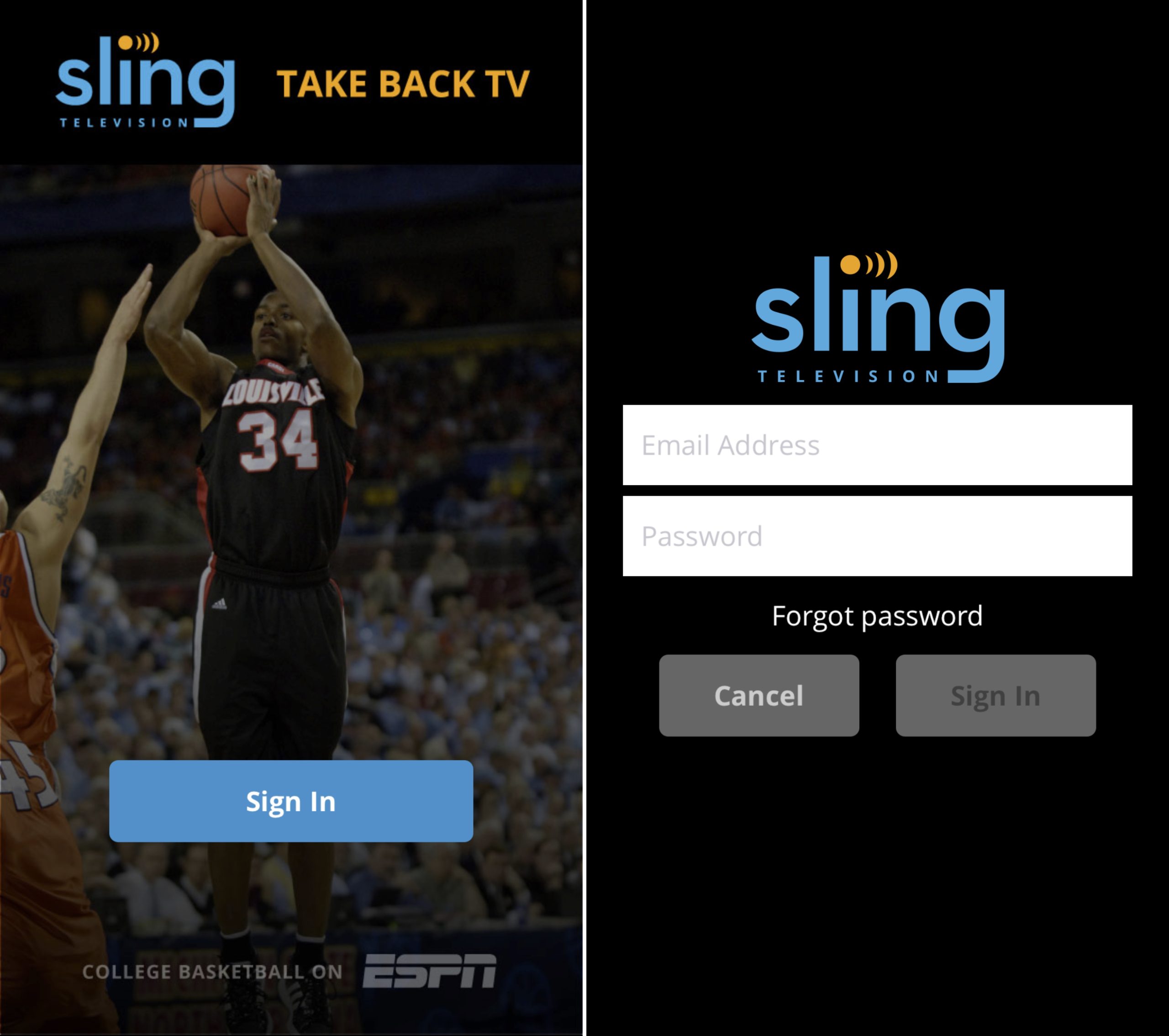 Sign In Sling TV