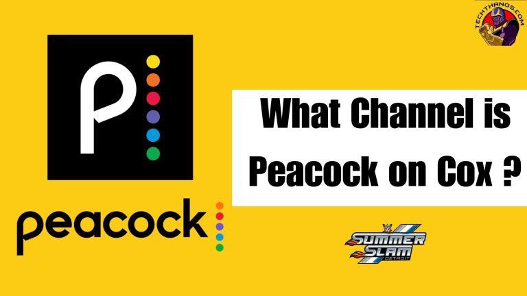 What Channel is Peacock on Cox ? WWE Summerslam 2023