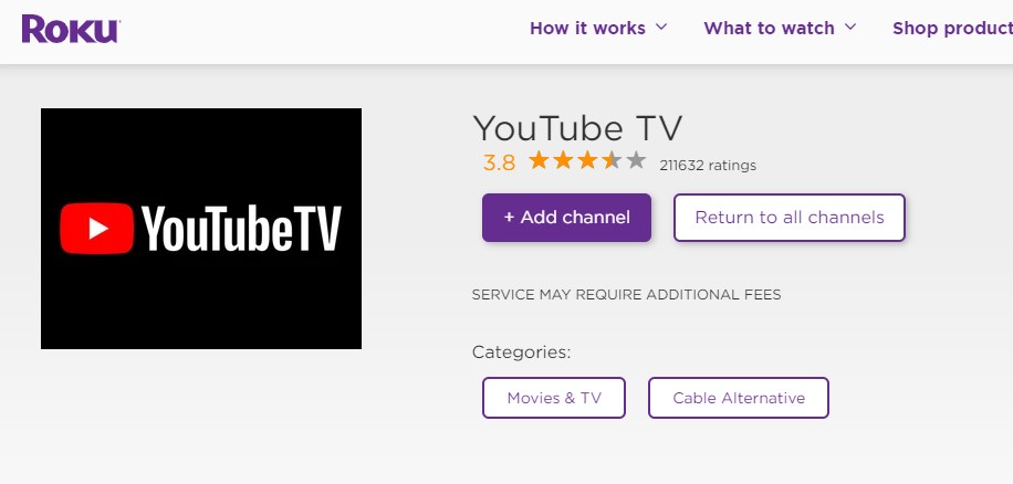 YouTube tv on roku