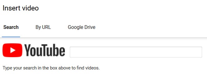 Youtube Search bar option