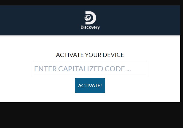 Activation code for Discovery go