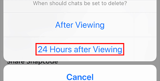 After Viewing on Snapchat