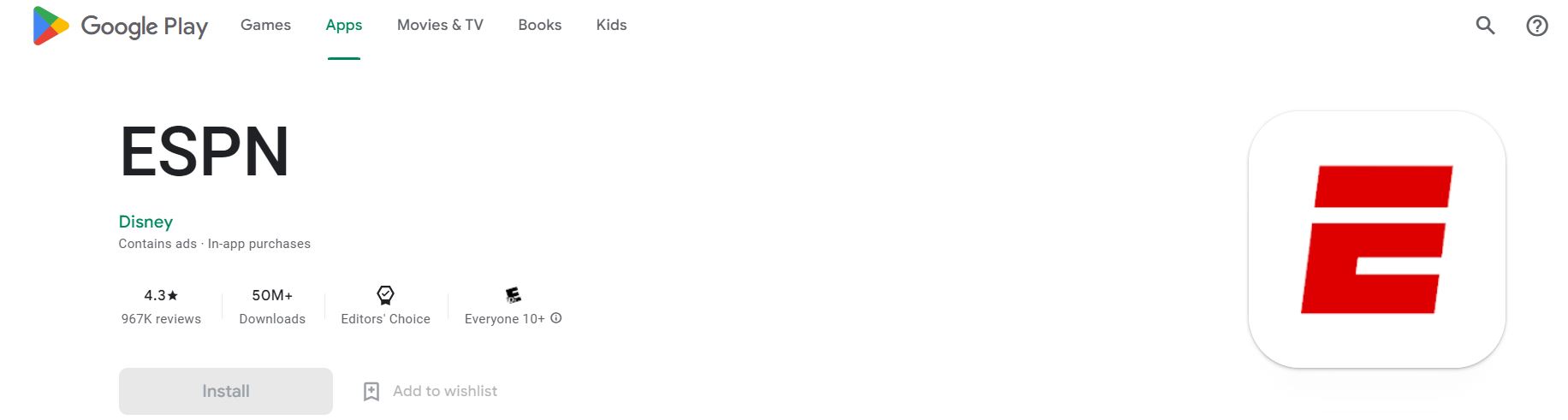 ESPN App on Google Play Store