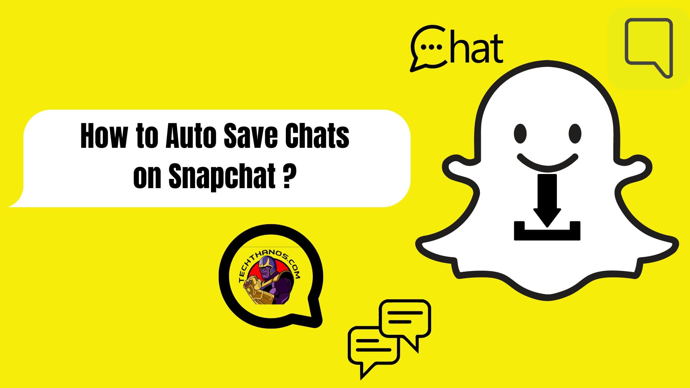 How to Auto Save Chats on Snapchat ?