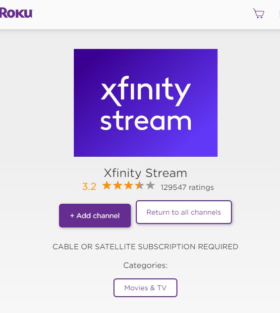 How to Install Xfinity Stream app on Roku