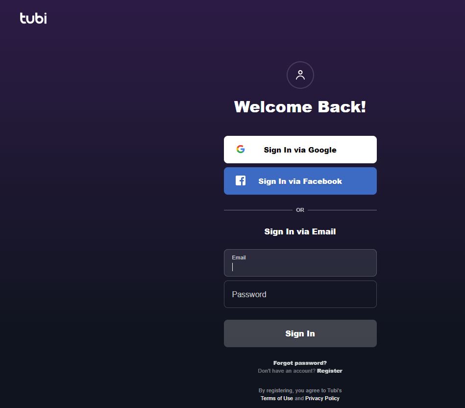 How to Log in Tubi for PAC