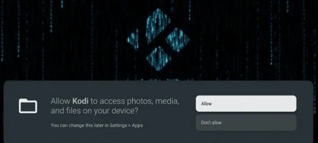 Kodi Allow option