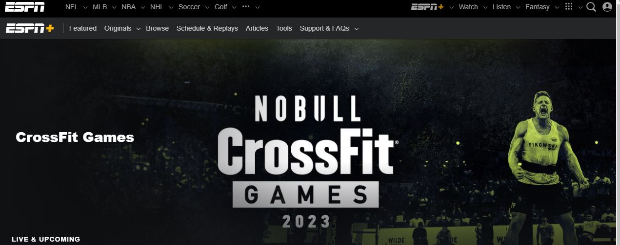 Nobull Crossfit games 2023 on ESPN