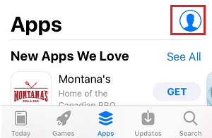 Profile Icon on Apple App Store