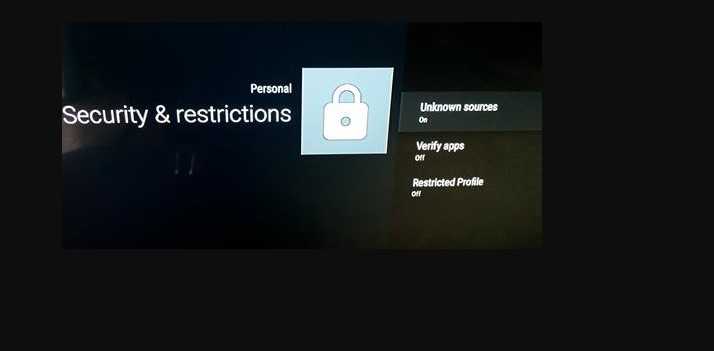 Securtiy and Restriction option on Kodi