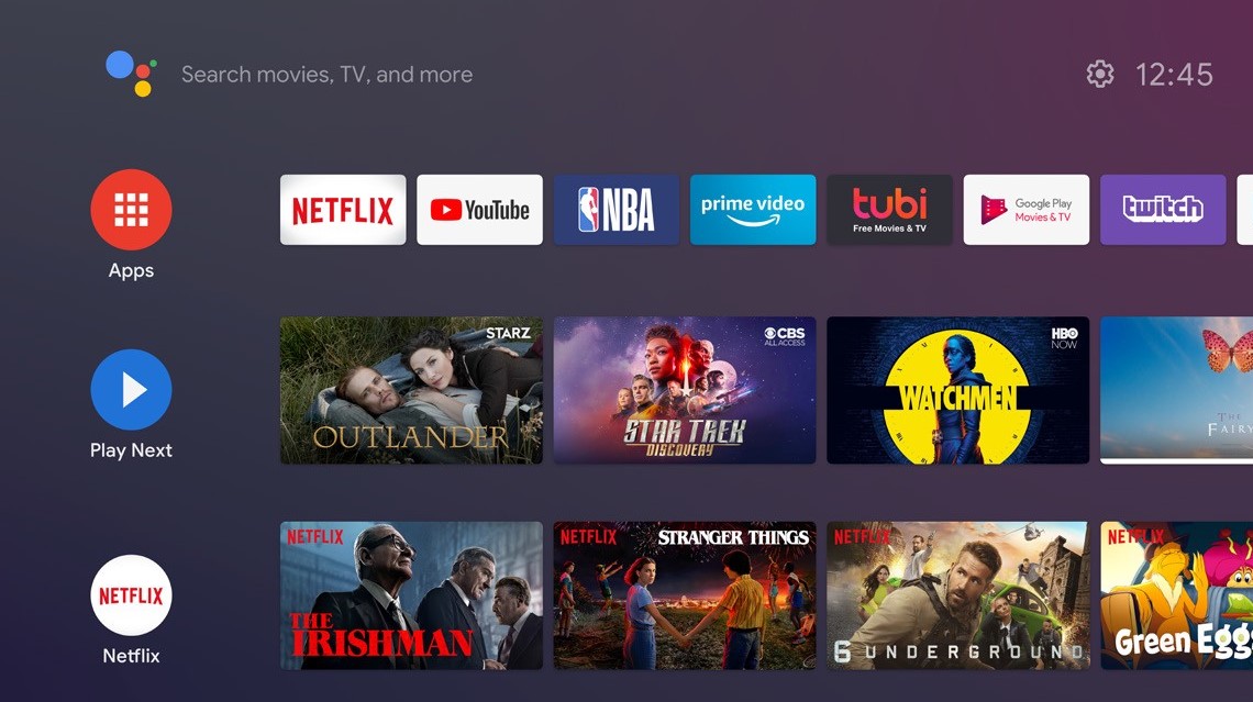Smart TV Home page