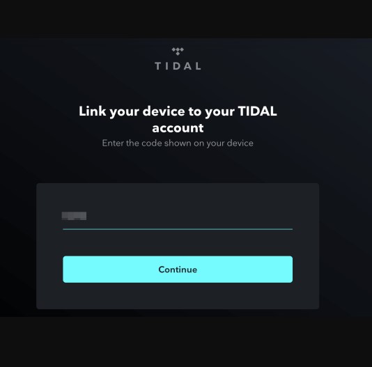 Tidal app Activation code