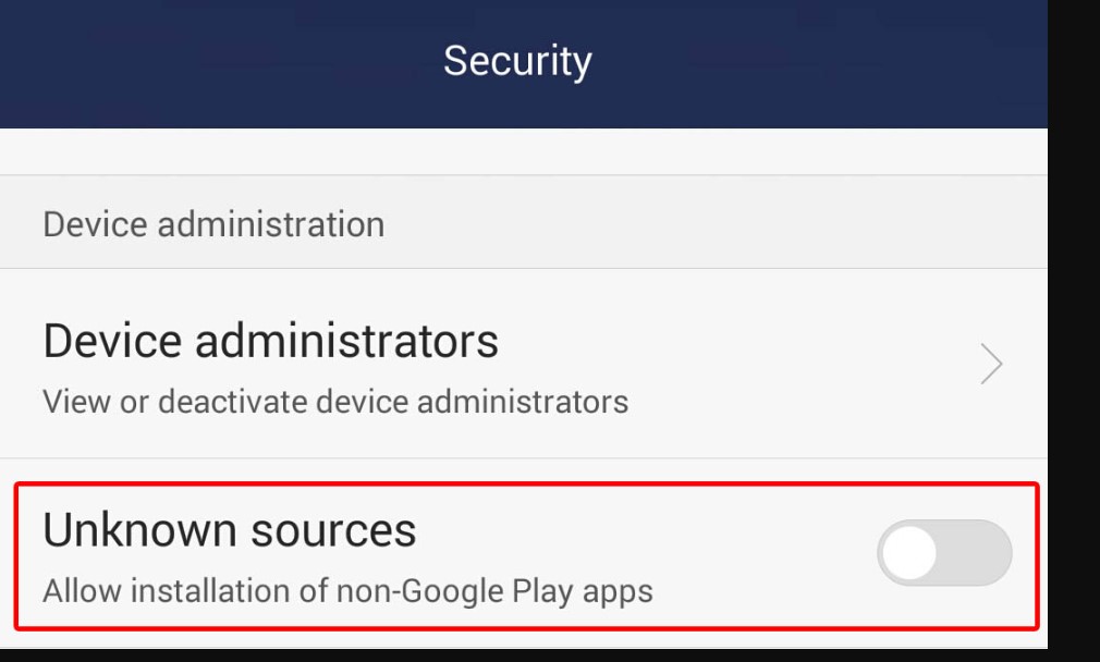 Unknown source on Smartphone