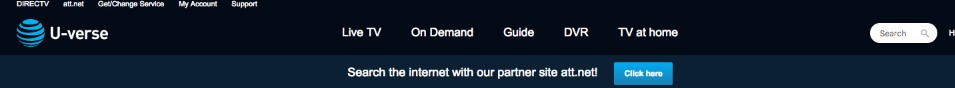 Uverse Search bar