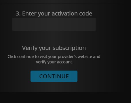 enter activation code