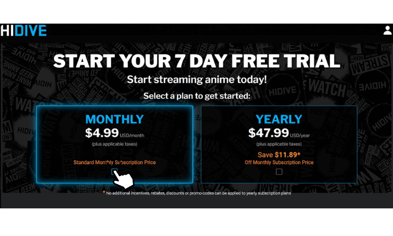 How much is Hidive Subscription 