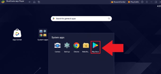 play store on Bulestacks